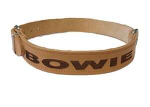 Gepersonaliseerde naturel softleren hondenhalsband 30mmx65cm