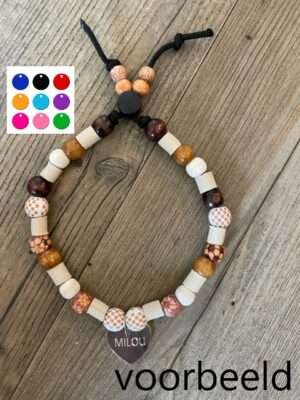 ketting-met-penning-aluminium rondje