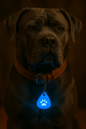Led verlichting pootje voor aan hondenhalsband-blauw