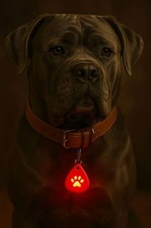 Led verlichting pootje voor aan hondenhalsband-rood
